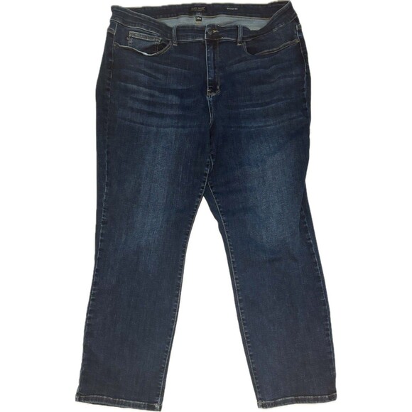 JUDY BLUE Straight Fit Jeans Women Plus 24w JB82146DK 42x29 - Picture 2 of 8